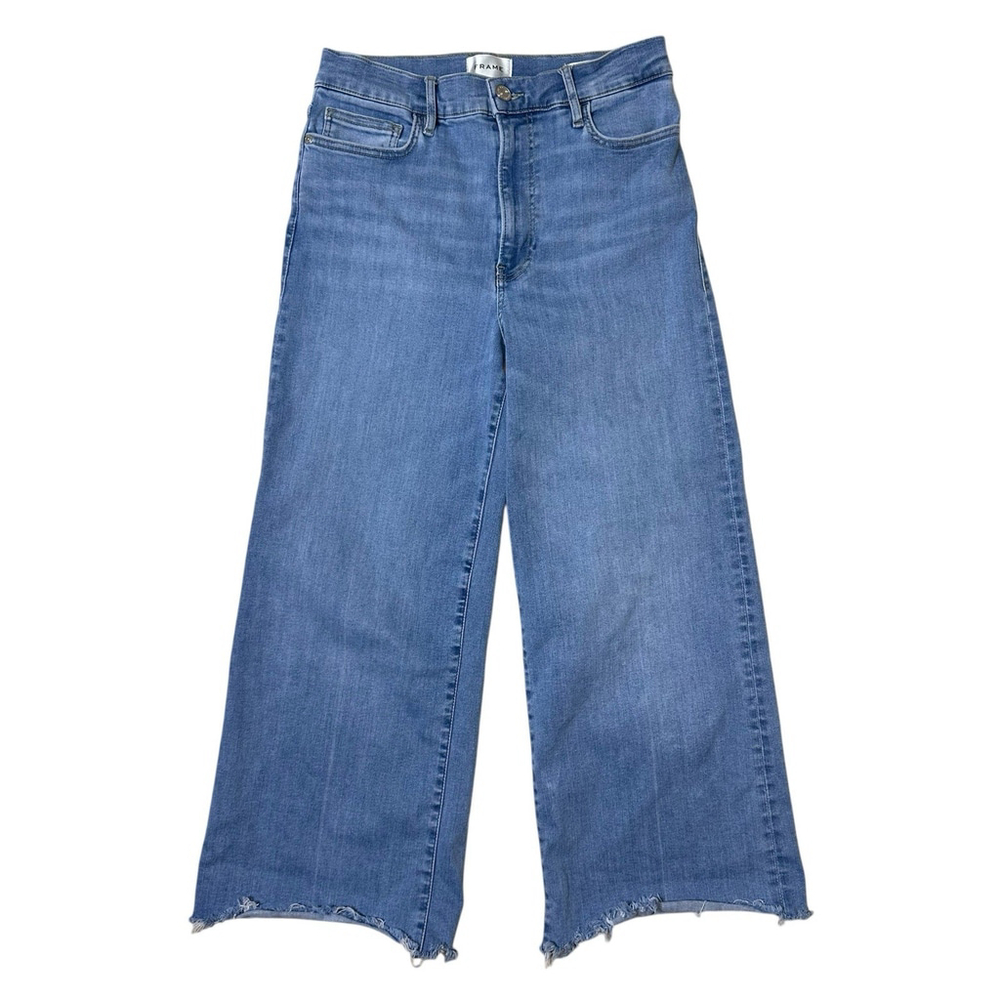 Frame Denim Classic Blue Wide Leg Jeans